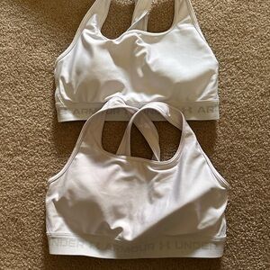 Under Armour Women's White Sports Bra Set